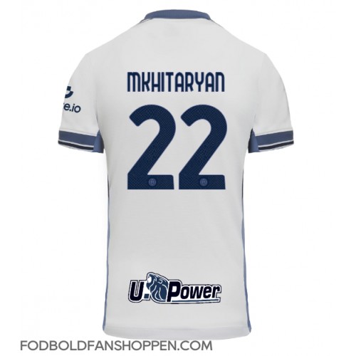 Inter Milan Henrikh Mkhitaryan #22 Udebanetrøje 2024-25 Kortærmet Inter Milan Henrikh Mkhitaryan #22 Udebanetrøje 2024-25 Kortærmet